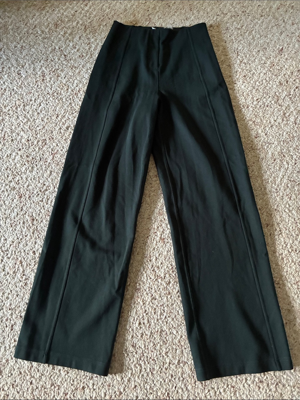 lululemon athletica Dark Green High-Rise Wide-Leg Pants